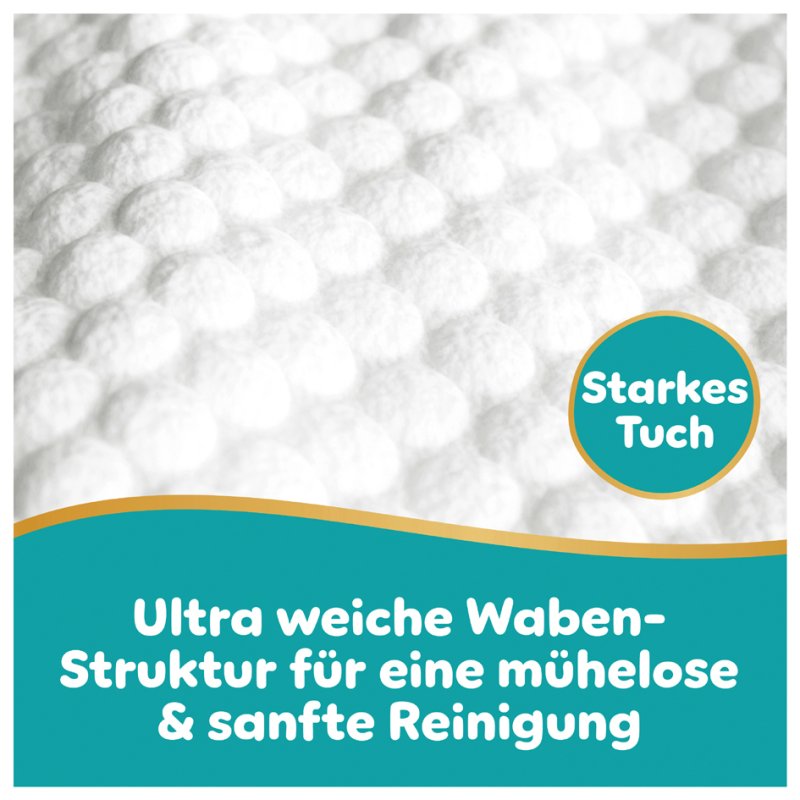 Pampers babydoekjes aqua soft touch, 99% water, 3×48 stuks