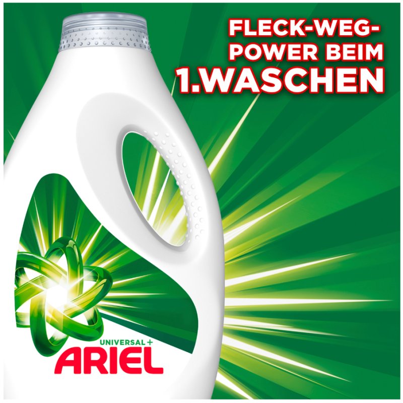 ARIEL lessive liquide Universal+, 2,25 litre, 50 lavages