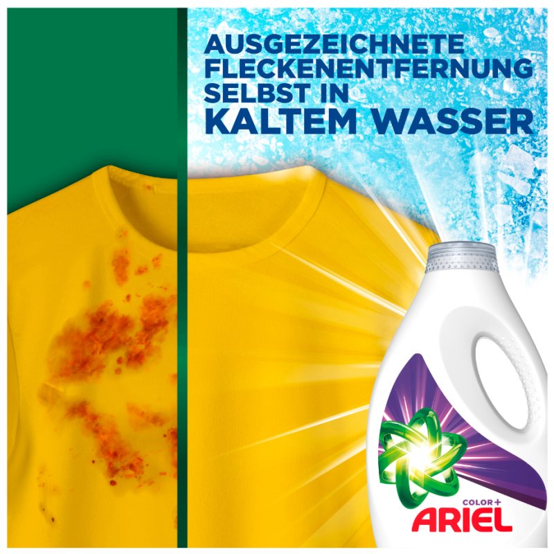ARIEL lessive liquide Color+, 2,25 litre, 50 lavages