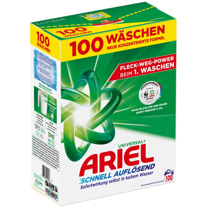 ARIEL wasmiddel poeder Universal+, volledig, 36 wasbeurten, 1,8 kg
