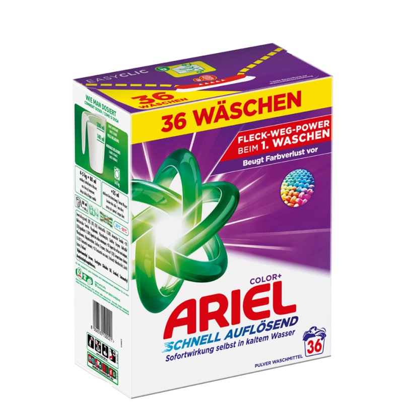 ARIEL Lessive Regular, détergent complet, 100 lavages