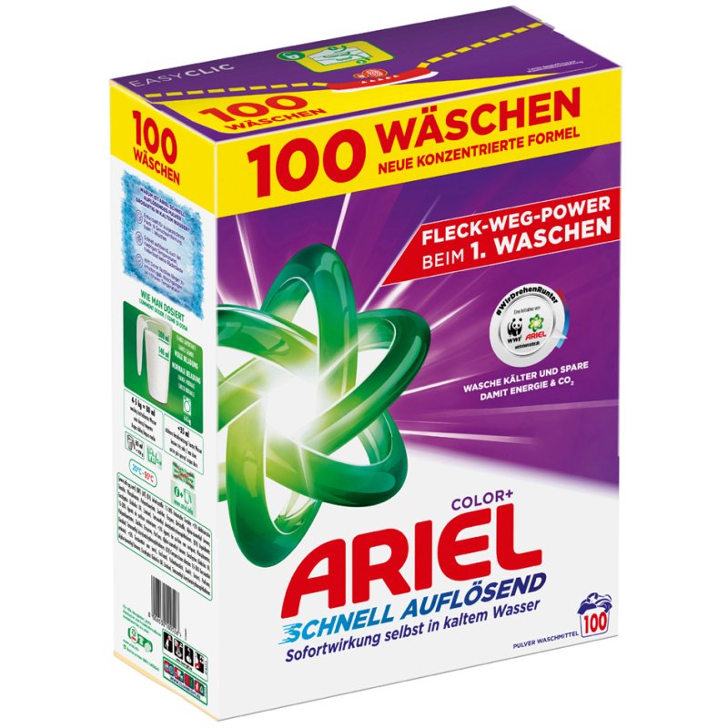 ARIEL Lessive Regular, détergent complet, 100 lavages