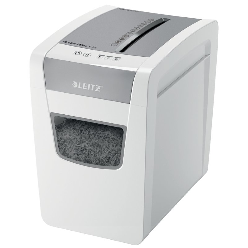 LEITZ papiervernietiger IQ Office S Slim, micro-cut, 12 blad, P-4