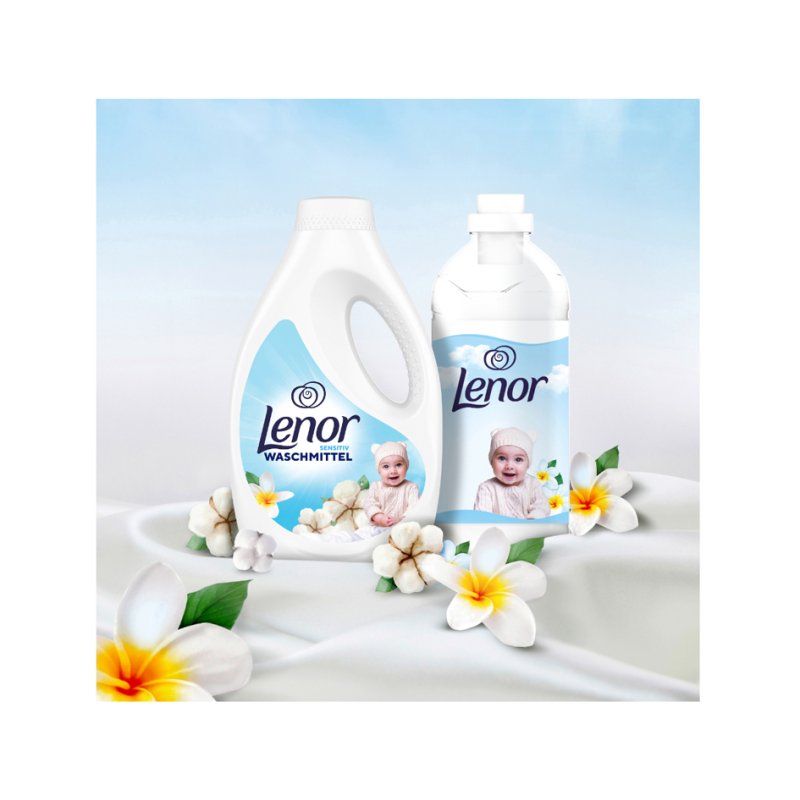 Lenor vloeibaar wasmiddel Sensitiv, 1,125 liter, 25 wasbeurten