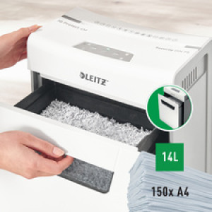 LEITZ papiervernietiger IQ Protect Premium 4M, wit, 4 vel, P-5