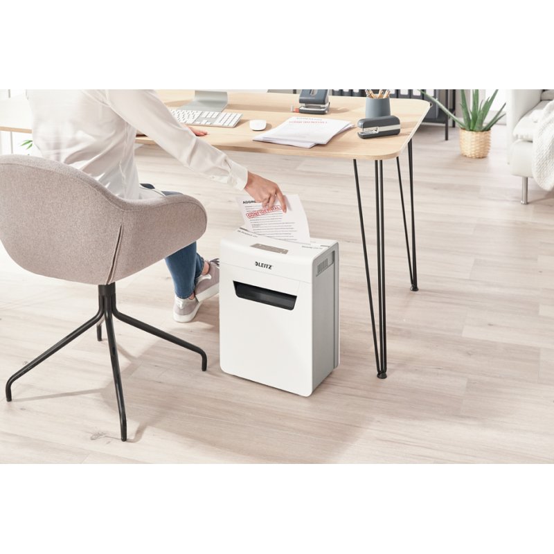 LEITZ papiervernietiger IQ Protect Premium 4M, wit, 4 vel, P-5