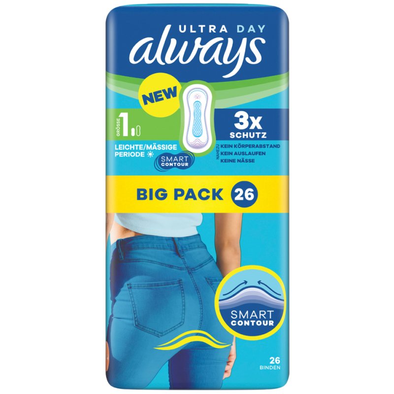 Always Ultra damenbinden Normal, zonder vleugels, 26 stuks