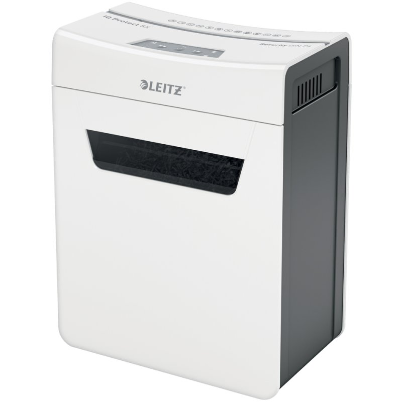 LEITZ papiervernietiger IQ Protect Premium 8X, wit, 8 vel, 4×40 mm