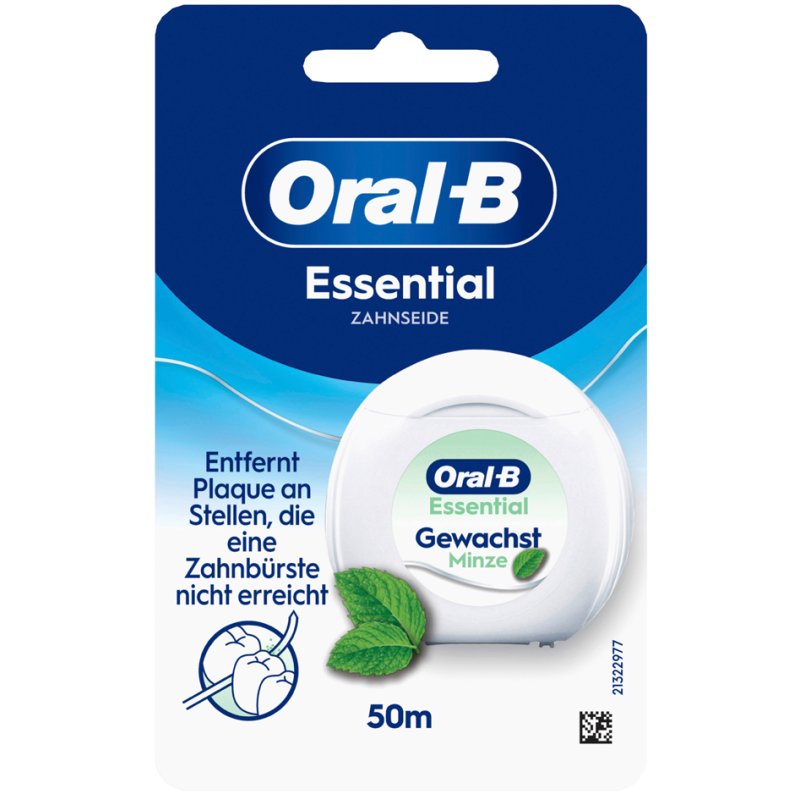 Oral-B tandfloss Essential Floss, gewaxed, muntssmaak, 50 m