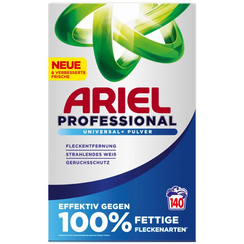 ARIEL Professional lessive poudre Universal+, 7,7 kg, 140 lavages