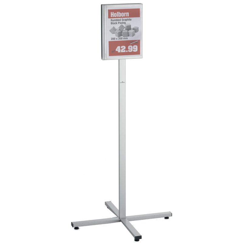 DURABLE porte-affiche INFO STAND OUTDOOR, A4, gris, étanche