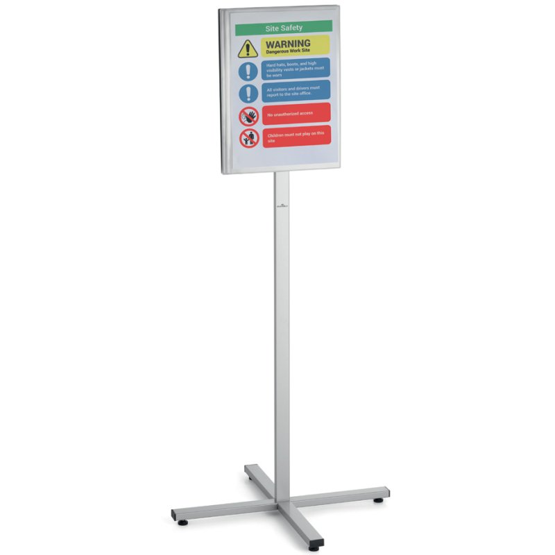 DURABLE support d'information INFO STAND OUTDOOR, DIN A3, gris, étanche