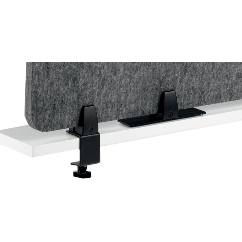 DURABLE Écran de bureau EFFEC, 1200×500 mm, feutre, gris