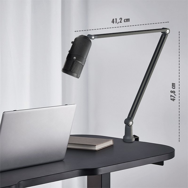 LogiLink microphone arm, 840 mm, aluminium, black
