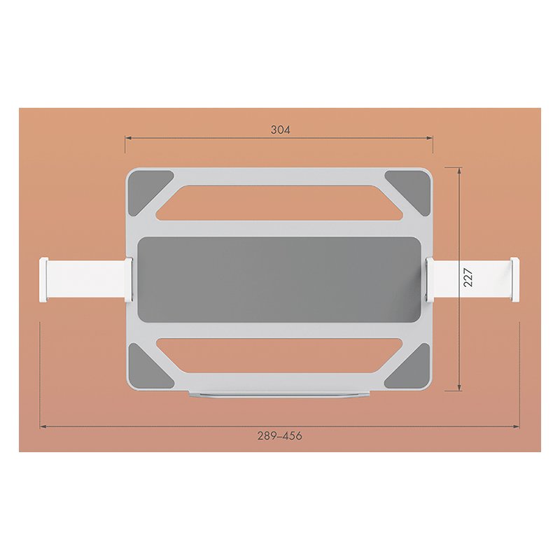 LogiLink support pour ordinateur portable BP0212, 11,6-17,3 pouces, VESA 75×75 mm, argent