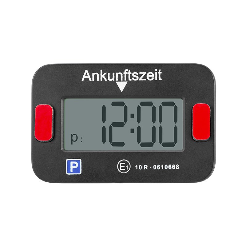LogiLink digital parking disc, LCD display, automatic activation, black