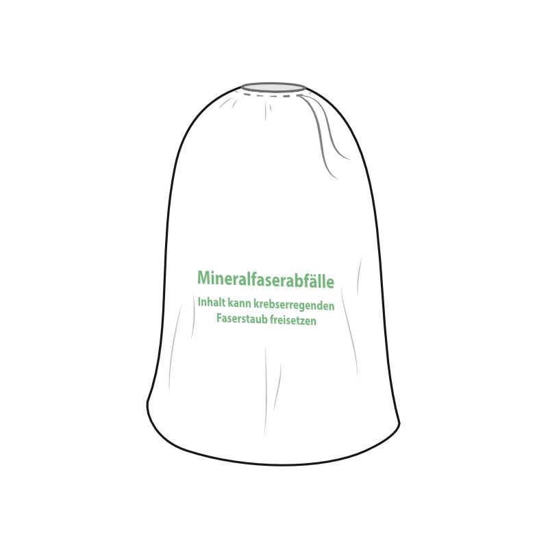 dm-folien KMF waste bag, 1400×2200 mm, white, 700 litres