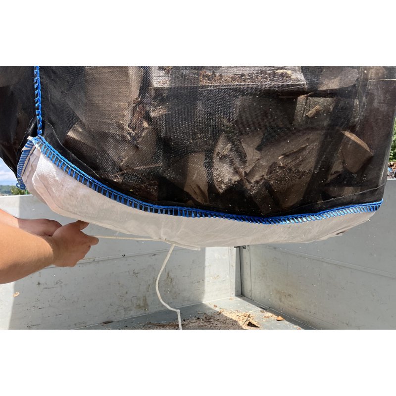 dm-folien Grand Sac PREMIUM bois, 1.000×1.000 mm, noir, 1.000 kg capacité de charge