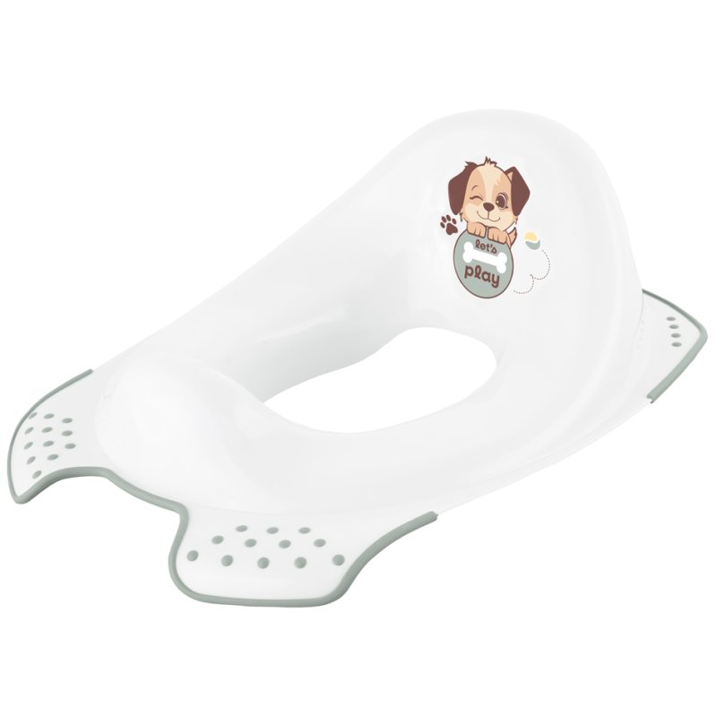 keeeper réducteur de toilette enfant Ewa Dogs, blanc, avec protection anti-éclaboussures, 300×400×150 mm