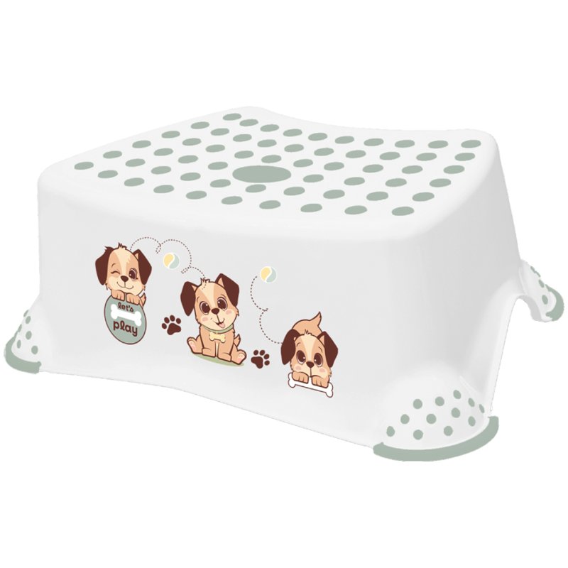 keeeper kindertreetje Tomek Dogs, wit, 405×275×140 mm, draagkracht 80 kg