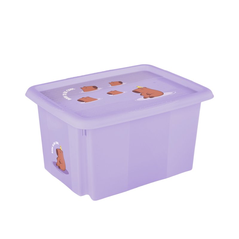 keeeper boîte de rangement Karolina Capybara, 45 litres, soft purple, 40×55×30 cm