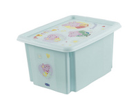keeeper opbergbox Karolina Pep, 30 liter, aquamarijn, 35×45×27 cm