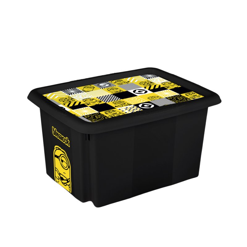 keeeper Karolina Minions boîte de rangement, 15 litres, jaune, 380×295×205 mm