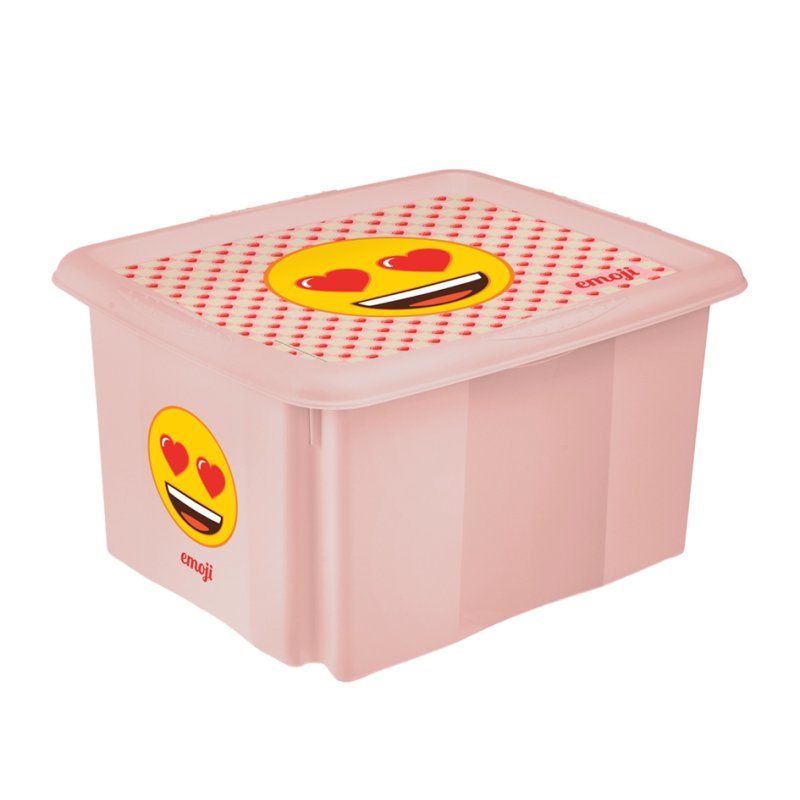 keeeper boîte de rangement Karolina Emoji Danger, 24 litres, vert olive
