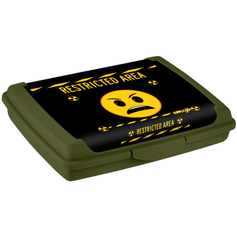 keeeper boîte à pain Carla mini Emoji Danger, vert olive, 0,5 L