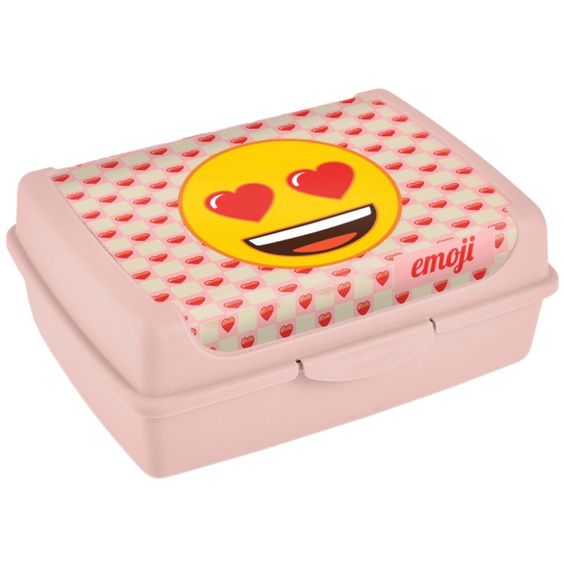 keeeper Carla Emoji lunch box, 1.0 L, pink, 130×170×70 mm