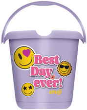 keeeper Ilvie Emoji schoonemmer, 10 liter, nordic-pink, ergonomische greep