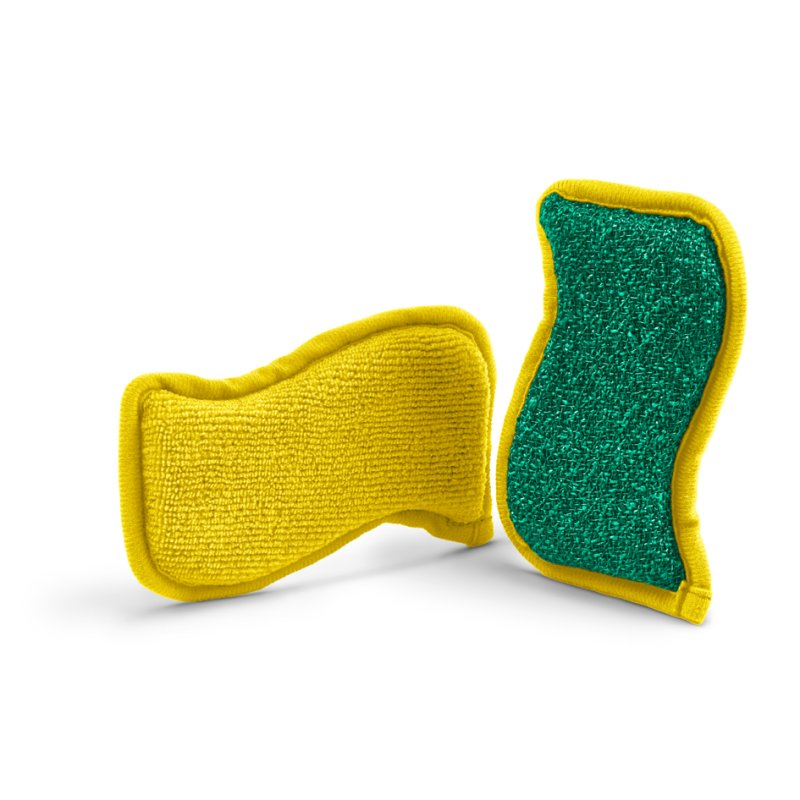 Spontex Flex & Wash reinigingssponzen, S-vorm, 2 stuks