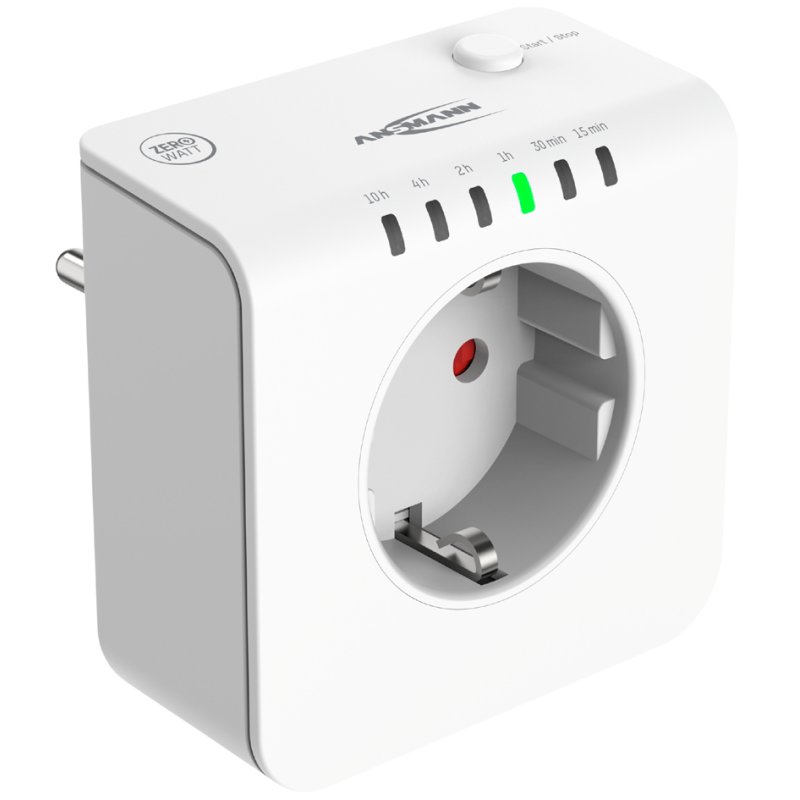 ANSMANN energy-saving socket AES 1.4, time-controlled, black