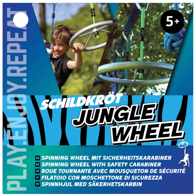 SCHILDKRÖT Roue pivotante Jungle, 355 mm, gris, max. 120 kg