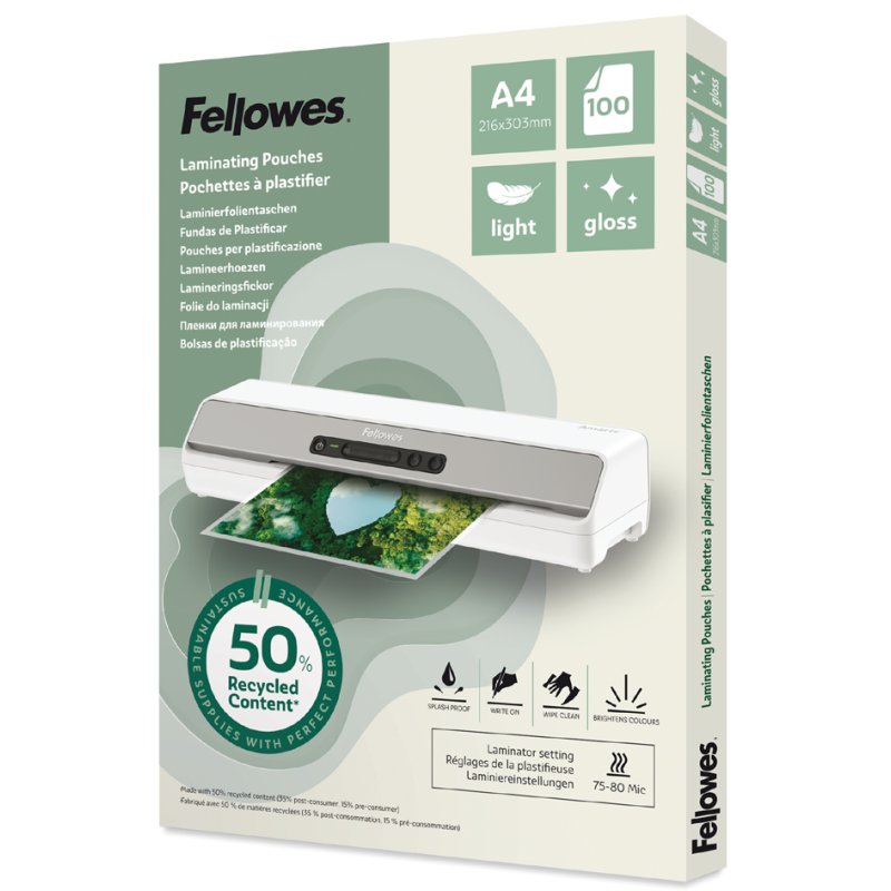Fellowes lamineerhoes A3, glanzend, 160 mic, 100 stuks