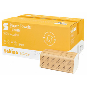 satino by wepa handdoekpapier HiCycle, 2-laags, 100% recyclingpapier, 20 x 160 vel