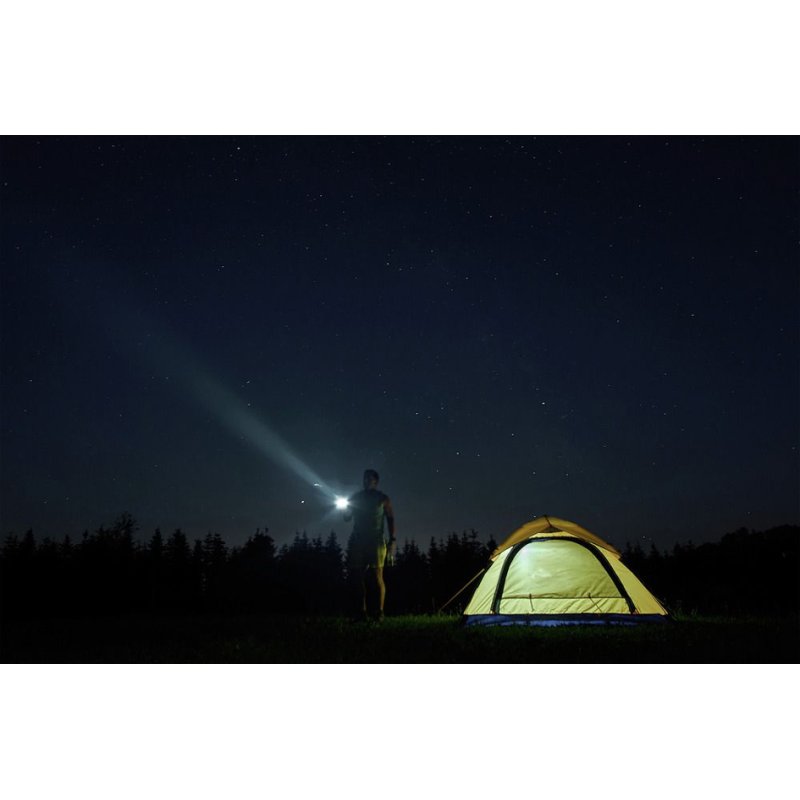 ANSMANN LED torch Survival TS450RF, 450 lumens, black, rechargeable