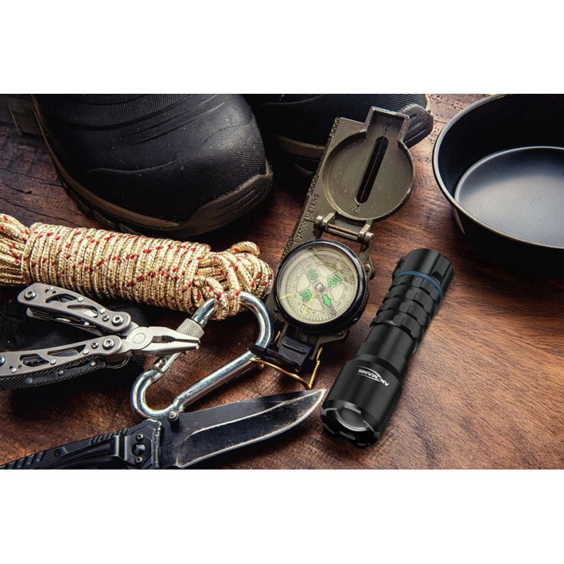 ANSMANN LED torch Survival TS450RF, 450 lumens, black, rechargeable