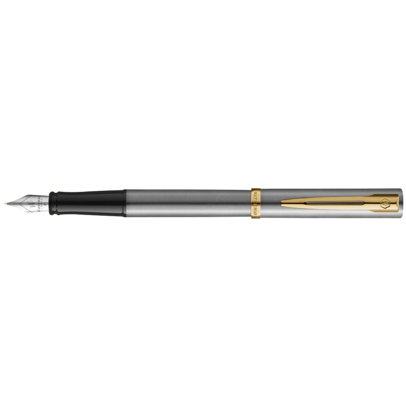WATERMAN stylo Allure Impression, acier inoxydable, pointe moyenne, coffret cadeau