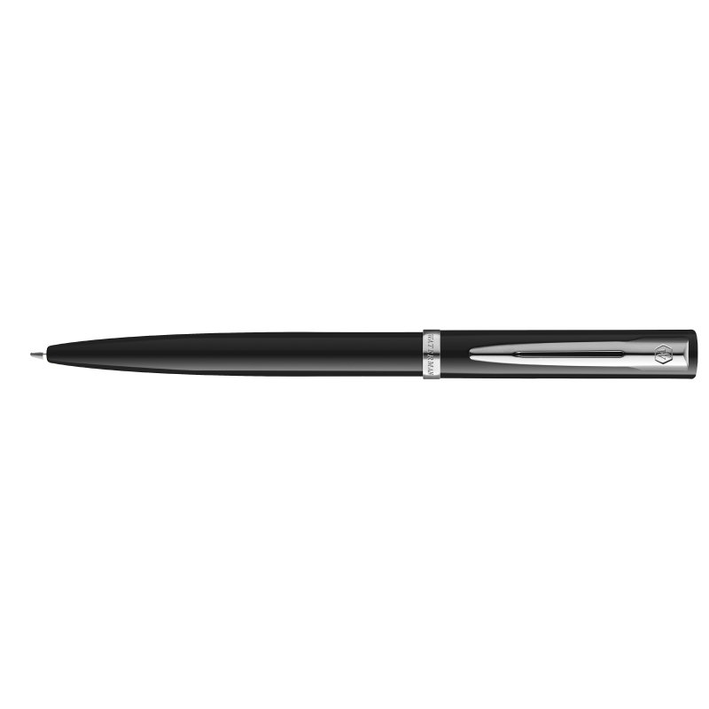 WATERMAN stylo bille Allure Impression, laqué noir, détails couleur or, recharge bleue
