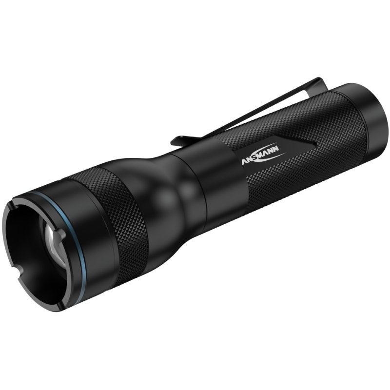 ANSMANN LED torch Adventure TA500BF, 470 lumens, black, incl. 3× AAA battery