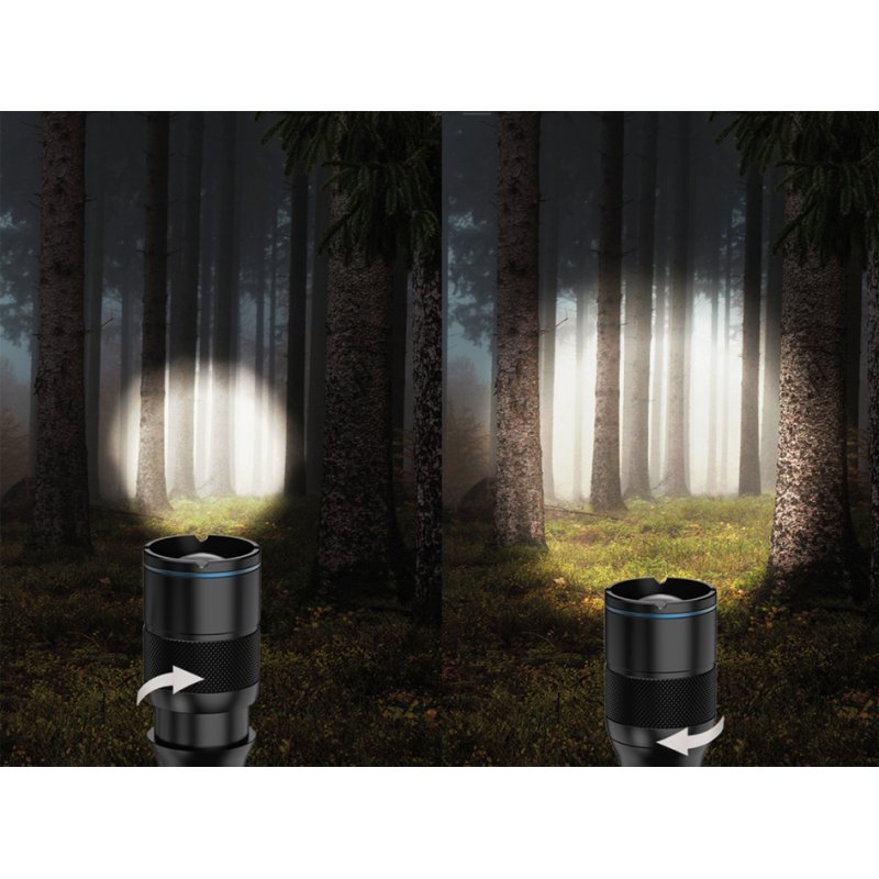 ANSMANN Lampe de poche LED Adventure TA2500RF, rechargeable, 2435 lumens, noir