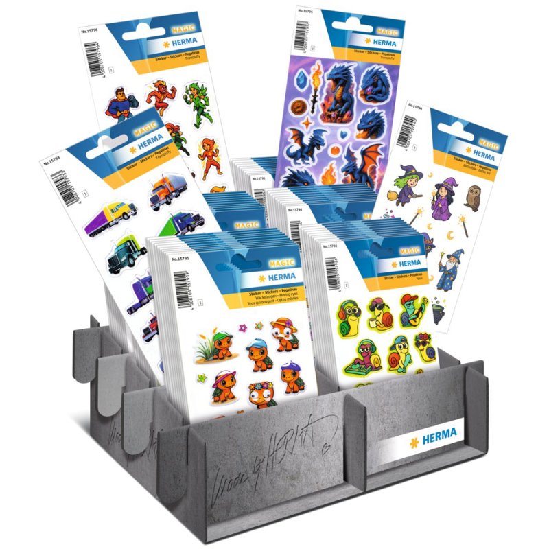 HERMA stickers MAGIC new 2026, counter display, 60 packs