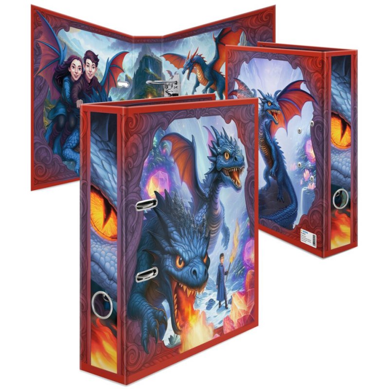 HERMA classeur DRAGON, carton rigide, mécanisme à levier, trou de préhension