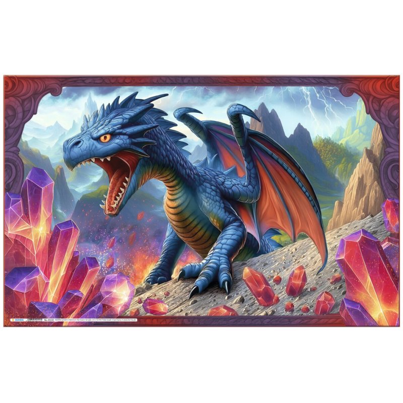 HERMA writing pad DRAGON, soft-touch surface, printed on both sides, 550 x 350 mm