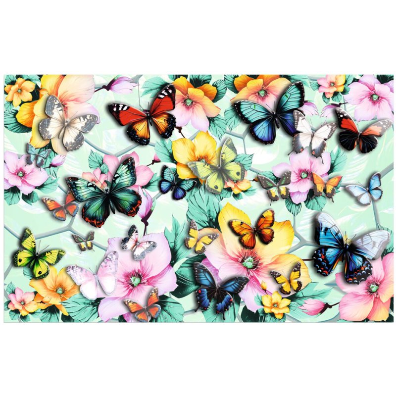 HERMA sous-main, surface softtouch, imprimé recto-verso, motif papillons