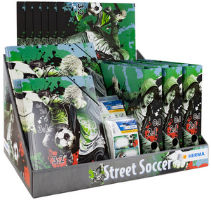 HERMA Série Motifs Street Soccer présentoir comptoir, carton, 571×377×358 mm