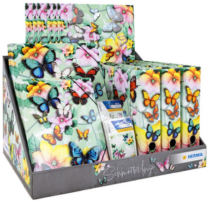 HERMA Série Motifs Papillons recharge pour présentoir, assortiment varié, 571×377×358 mm
