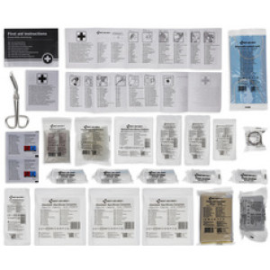 FIRST AID ONLY verbandtas KFZ DIN 13164, zwart, polyester met rits, 260×90×150 mm
