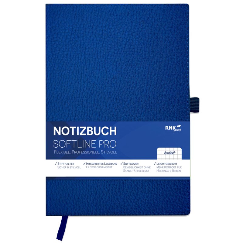 RNK Verlag Carnet de notes Premium Softline Pro, ligné, A5, 80 feuilles